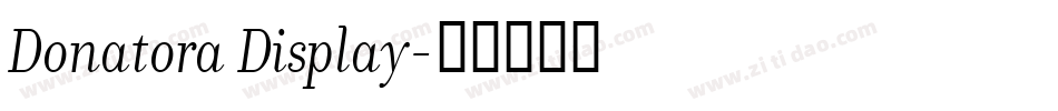 Donatora Display字体转换